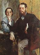 Edgar Degas The Duke and Duchess Morbilli painting